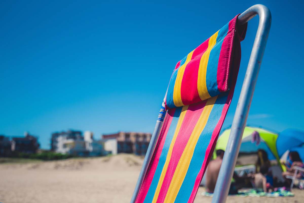 villa gesell selective focus photography of lounge chair inflatable
